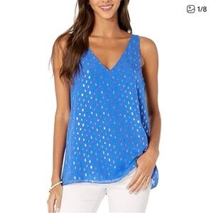 Lilly Pulitzer Florin Silk Tank Medium